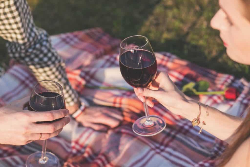 Couple enjoying wine - Mendo Insider Tours